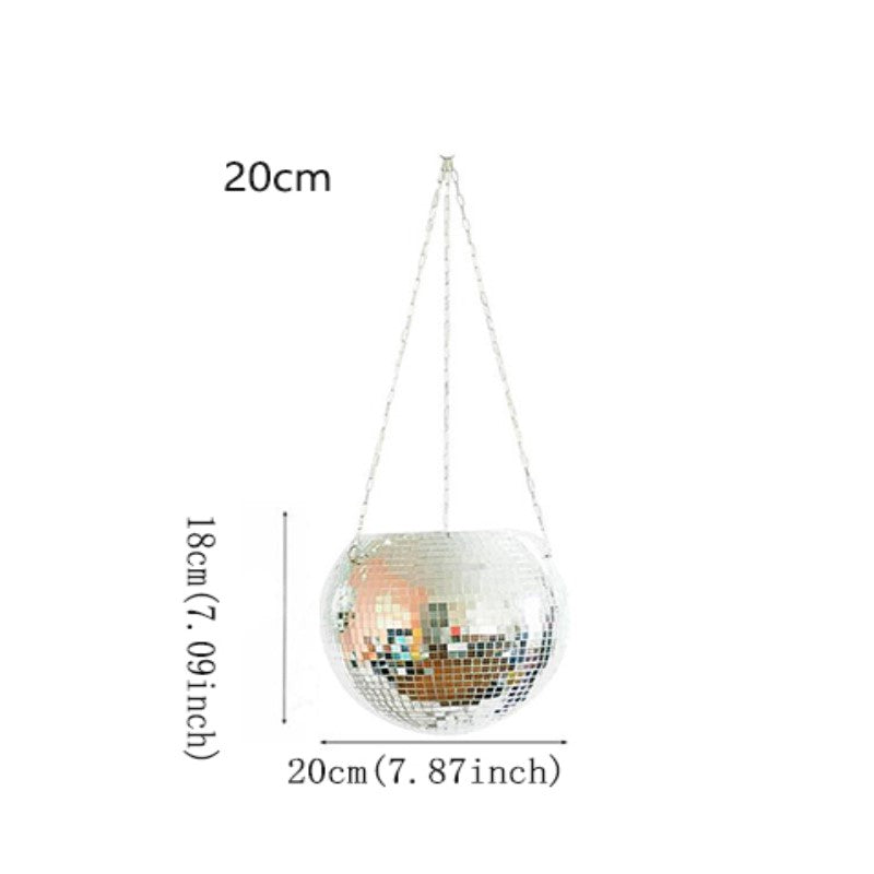 Disco Ball Hanging Planter