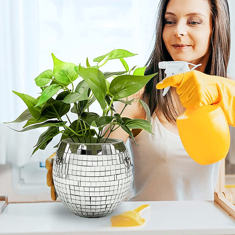 Disco Ball Hanging Planter