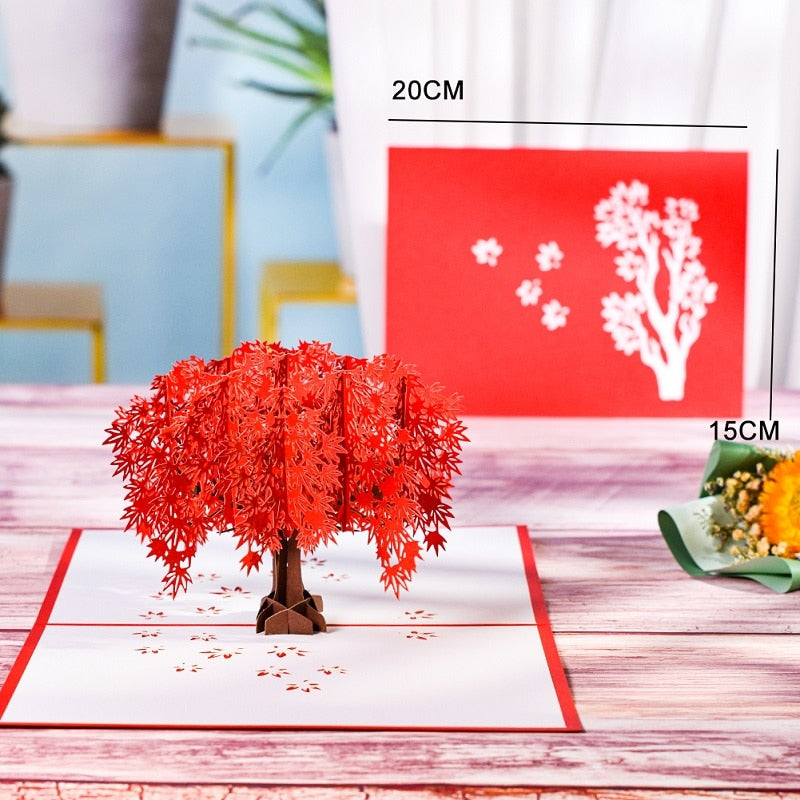 3D Pop-Up Flower Bouquet Cards